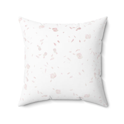 Oreiller de couple personnalisé | Coussin carré en polyester filé