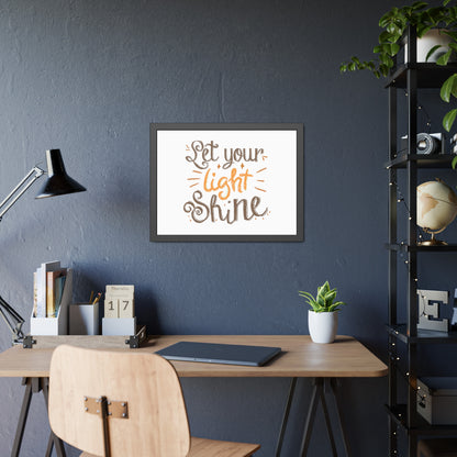 Let Your Light Shine | Poster Frame