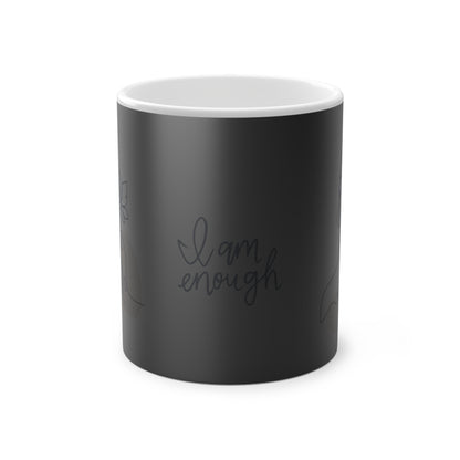 I am Enough - Woman Silhouette | Heat-Reactive Ceramic Mug