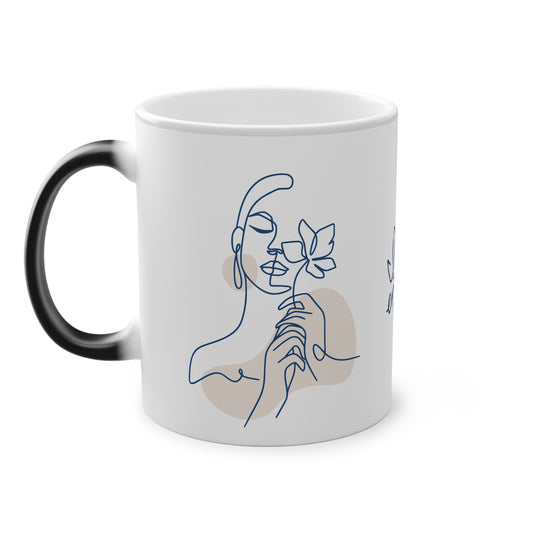 I am Enough - Woman Silhouette | Heat-Reactive Ceramic Mug