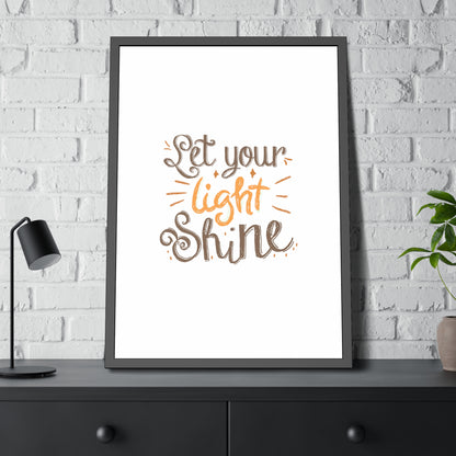 Let Your Light Shine | Poster Frame