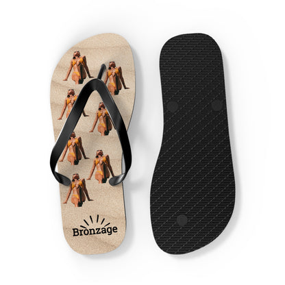 Personalized Summer Flip-flops - Bronzage Parfait