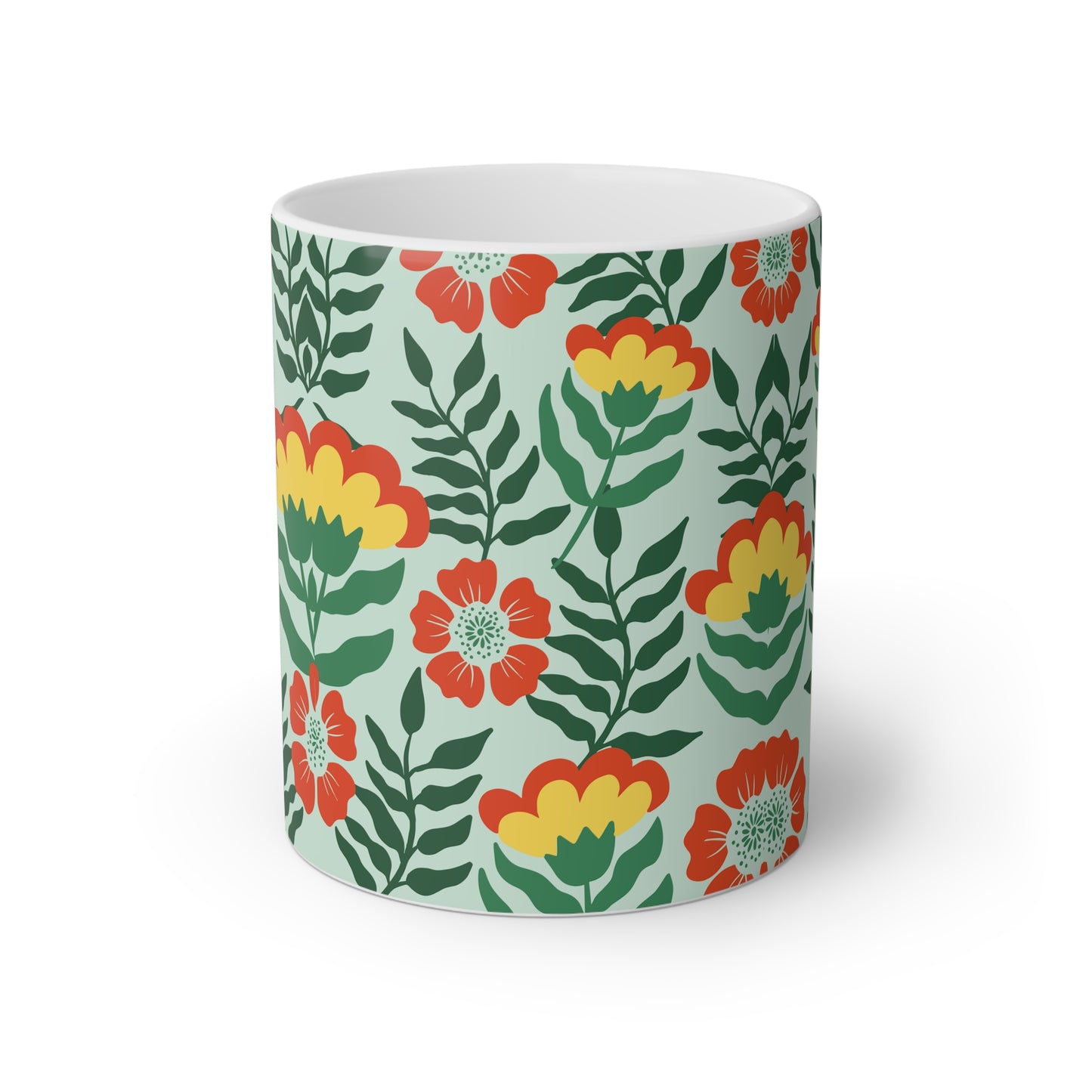 Bright Colored Pattern | Ceramic Coffee Cup