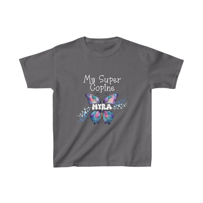 Personalized Kids Cotton T-shirt - Ma Copine Myra