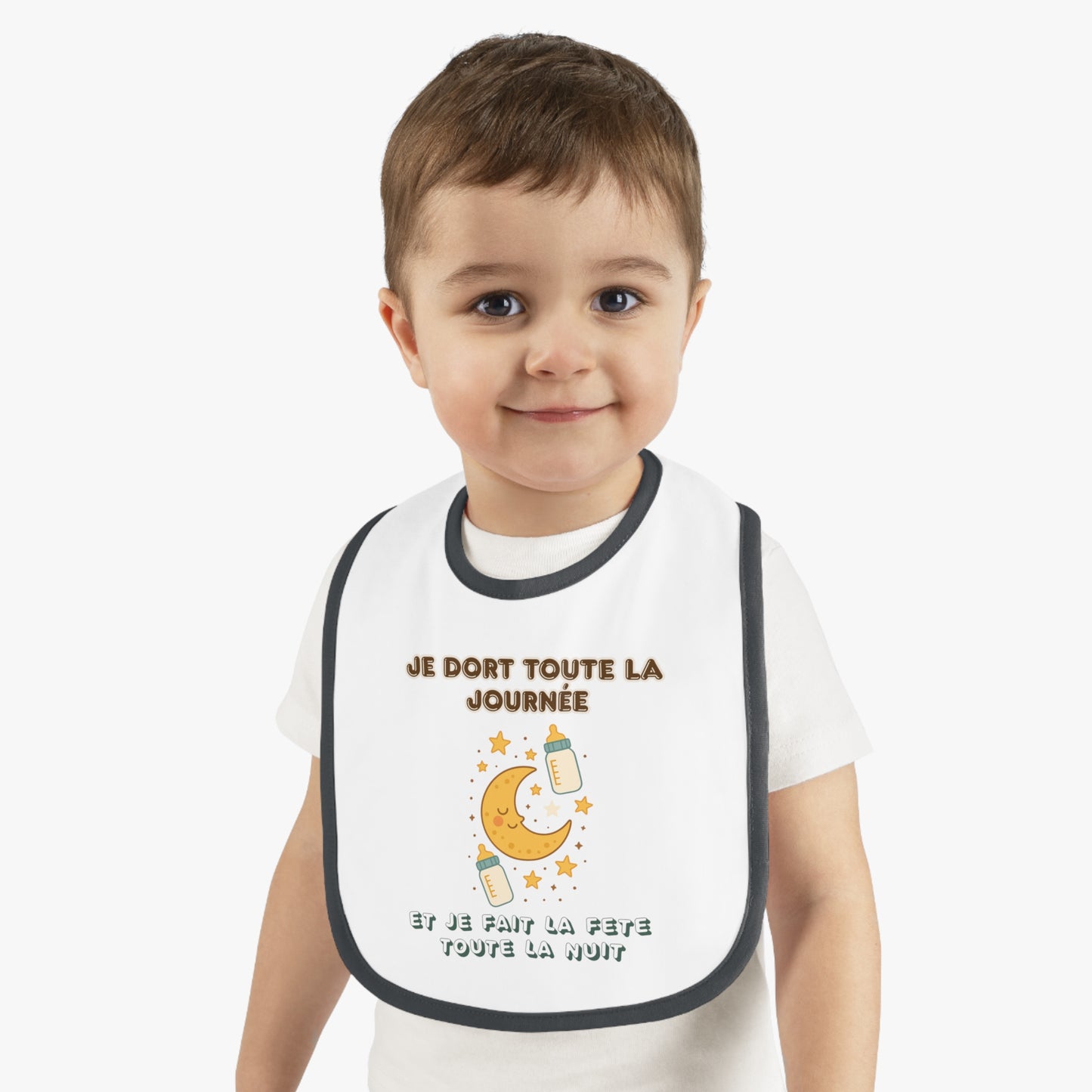 Personalized Baby Bib – Soft, Stylish & Practical | Je Dort Toute La Journèe