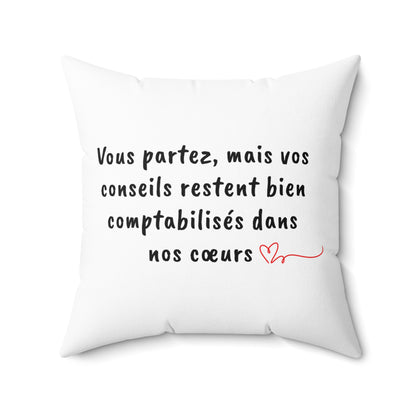 Bonne Chance | Polyester Square Pillow