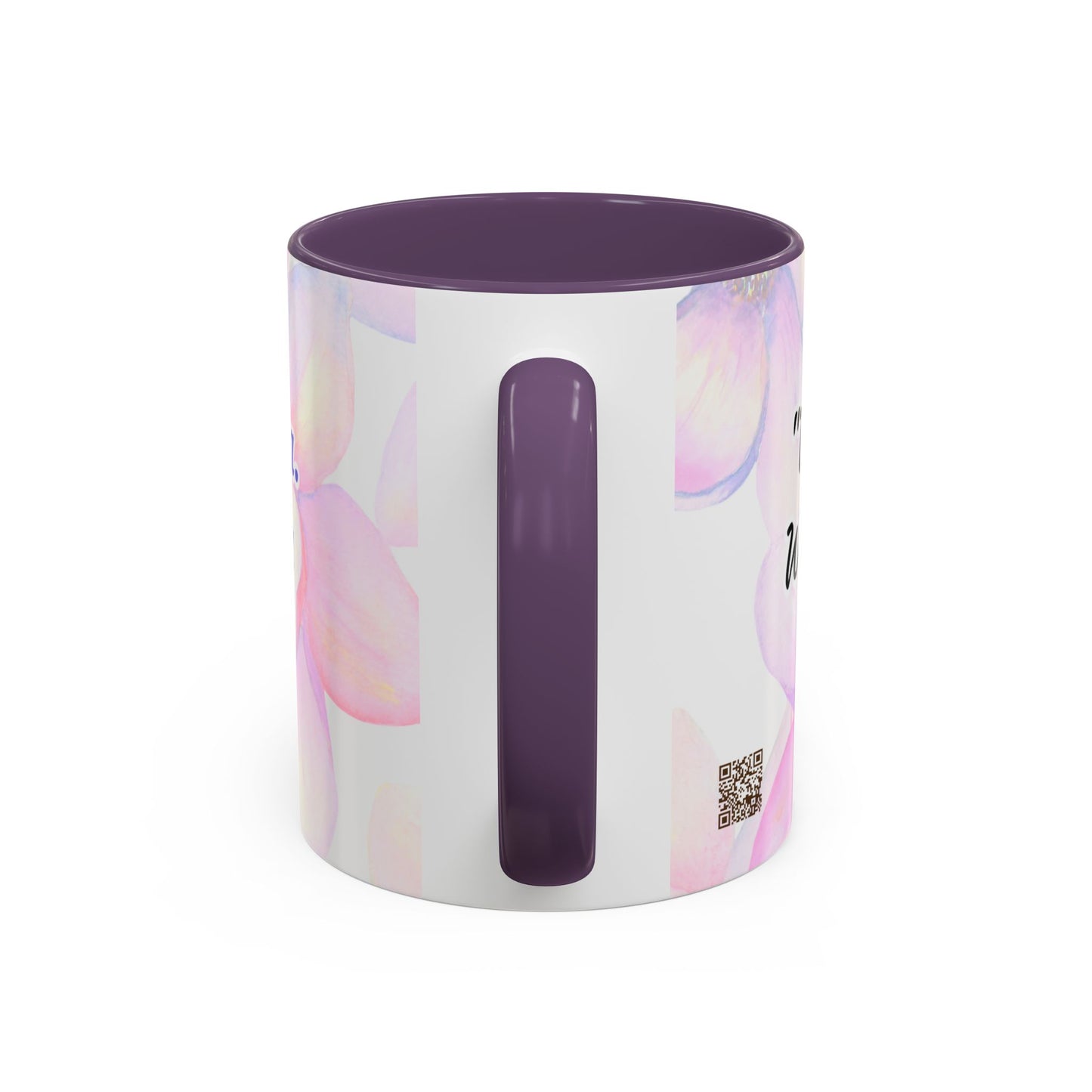 Accent Coffee Mug — Inspirational Kinyarwanda Love Quote on Floral Background (11/15 oz)