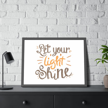 Let Your Light Shine | Poster Frame