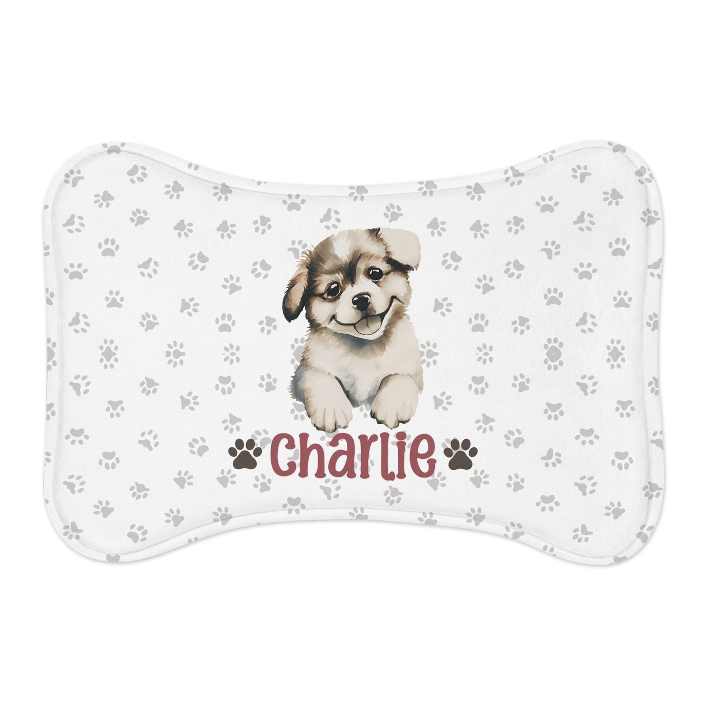 Pet Name - Charlie | Personalized Pet Feeding Mats for Clean Fun Mealtimes