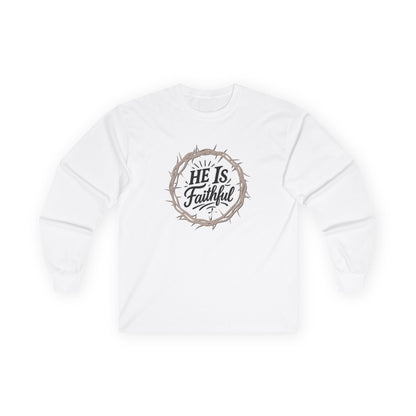 Front and Back Christian Inspirational Sweatshirt | He Is Faithful & In 3 Days....
