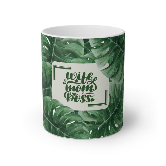 Wife, Mom, Boss | Ceramic Coffee Cup