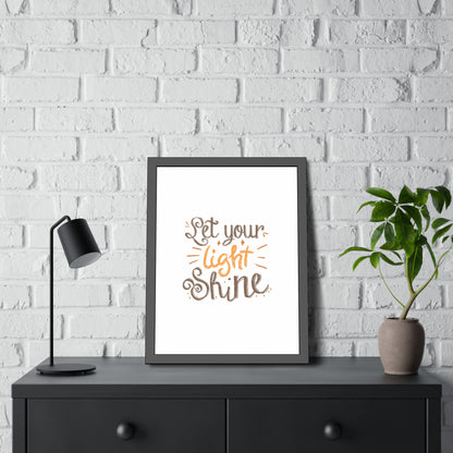 Let Your Light Shine | Poster Frame