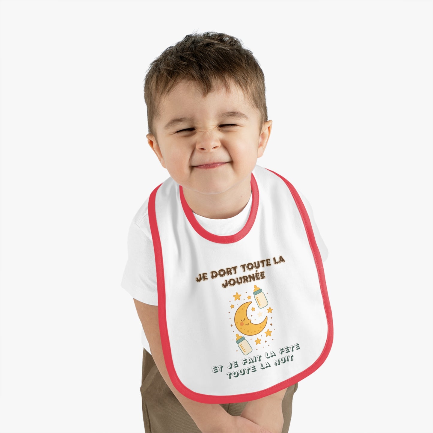 Personalized Baby Bib – Soft, Stylish & Practical | Je Dort Toute La Journèe
