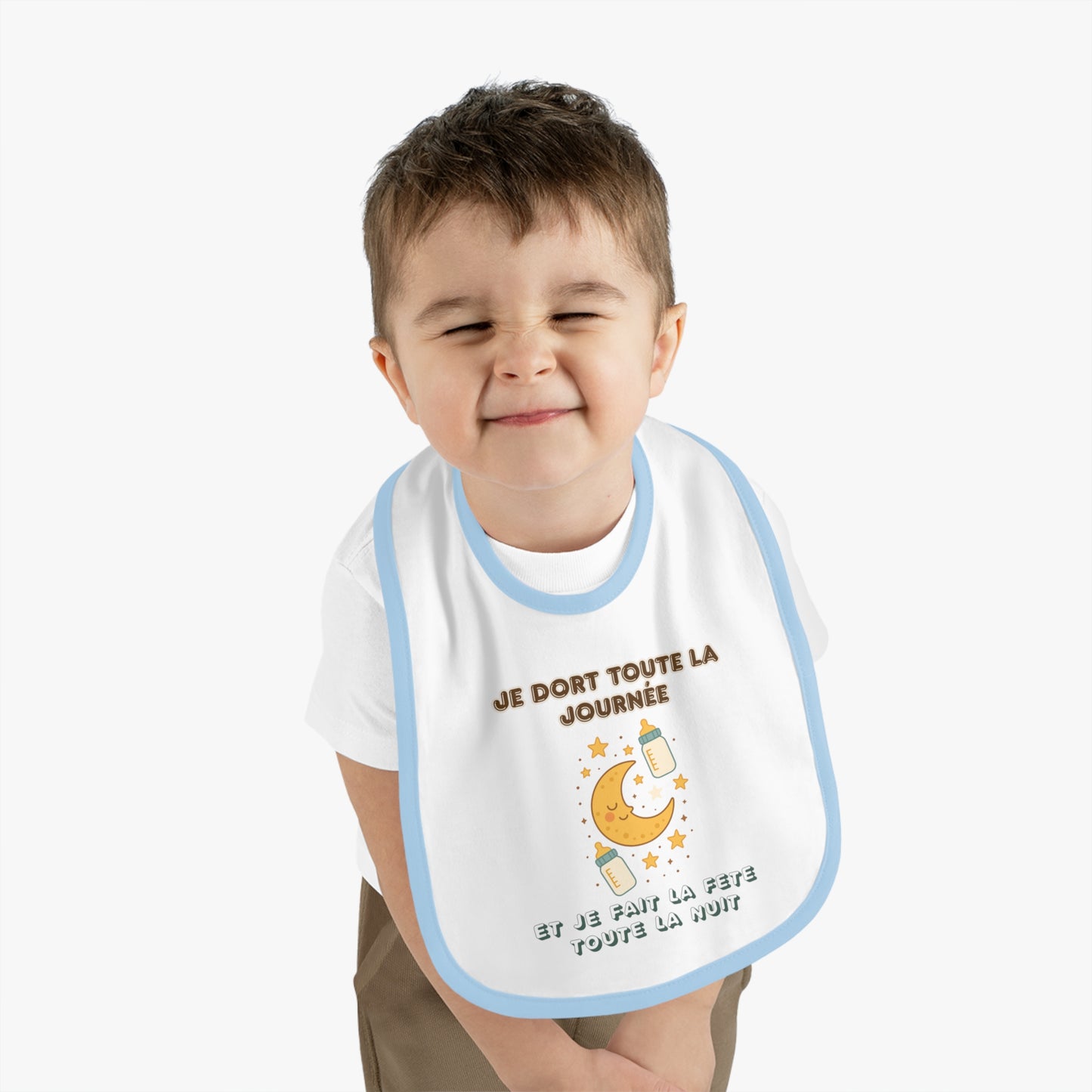 Personalized Baby Bib – Soft, Stylish & Practical | Je Dort Toute La Journèe