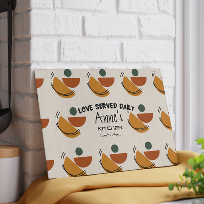 Personalized Mother's Day Glass Cutting Board | Love Served Daily
