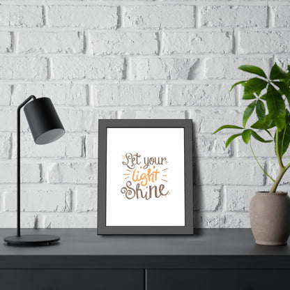 Let Your Light Shine | Poster Frame