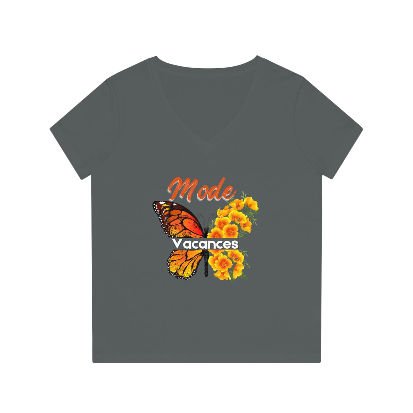 Mode Vavances | Organic Cotton Women's V-Neck T-Shirt