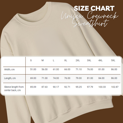 Silhouette de femme - Bienheureuse | Sweat-shirt unisexe à col rond en mélange lourd