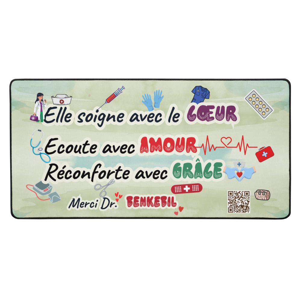 Personalized Pediatrician Desk Mat | Stylish, Durable & Anti-Slip