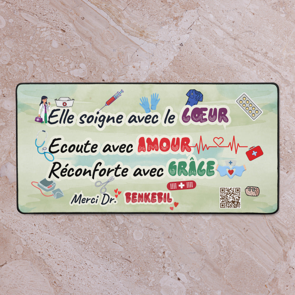 Personalized Pediatrician Desk Mat | Stylish, Durable & Anti-Slip