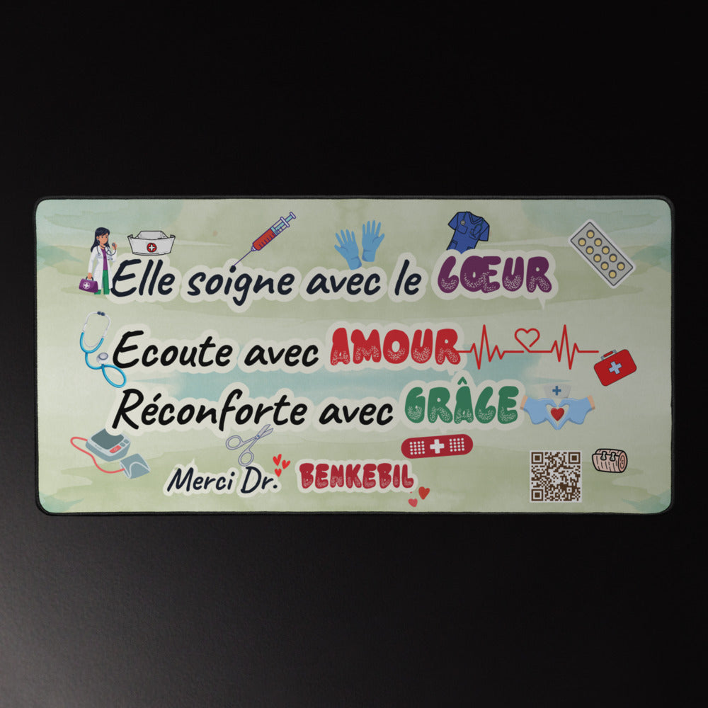 Personalized Pediatrician Desk Mat | Stylish, Durable & Anti-Slip