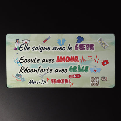 Personalized Pediatrician Desk Mat | Stylish, Durable & Anti-Slip