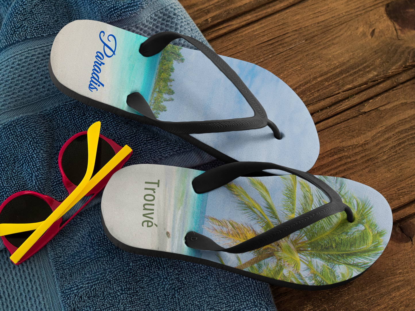 Personalized Summer Flip-flops - Paradis Trouvè